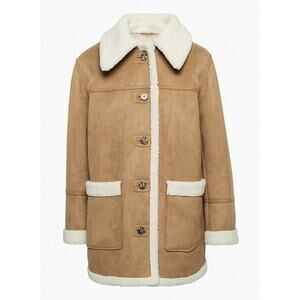 Wilfred Free 'Alta' Brown Vegan Suede Jacket Size 2XS